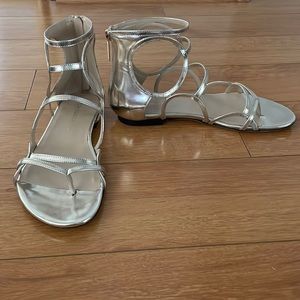 Tamara Mellon Cirque metallic sandal, size 36